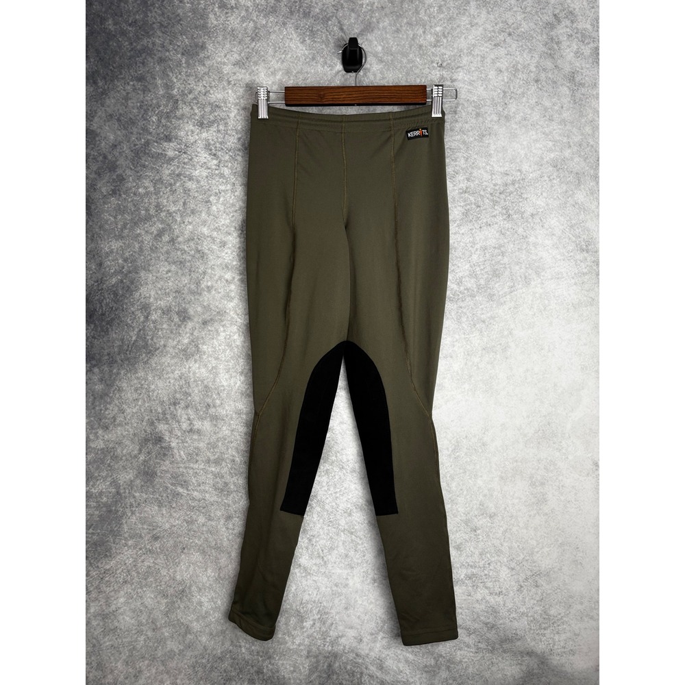 KERRITS Women's Equestrian Apparel Green and Black Leggings Size Small